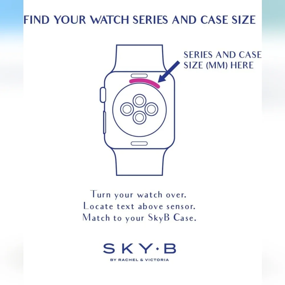 NIB SKY•B Apple Watch Triple Halo Protective Case For Series 1-3 Rose Gold 40mm